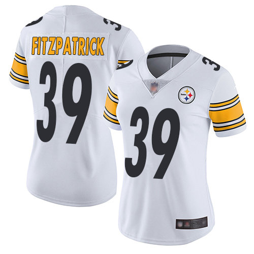 Women's Pittsburgh Steelers #39 Minkah Fitzpatrick White Vapor Untouchable Limited Stitched NFL Jersey(Run Small)